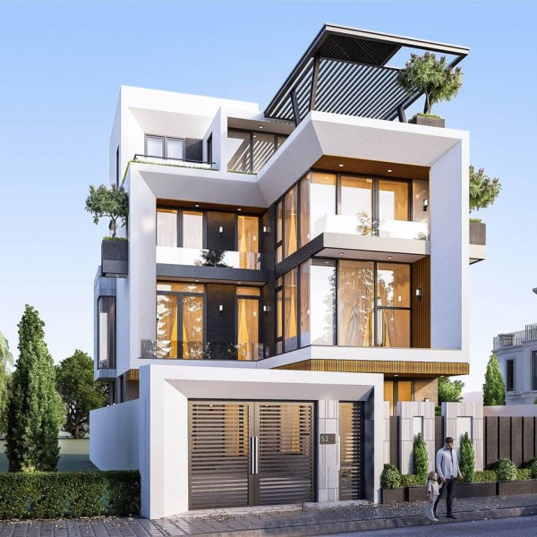 Biệt thự phố 3 tầng 1 tum